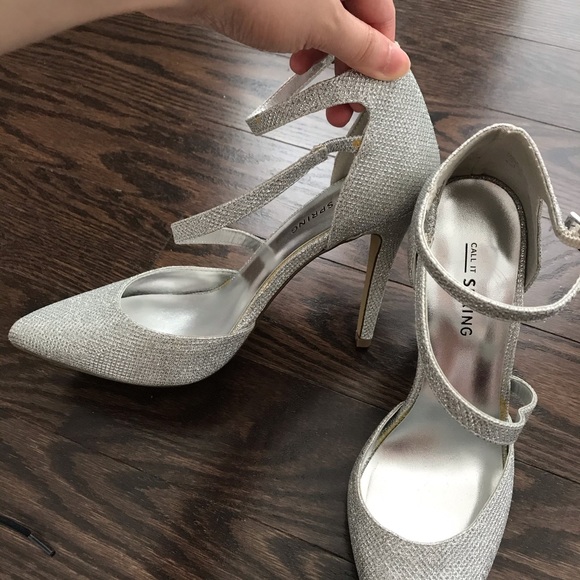 Call it springs sparkly heels - Picture 4 of 5